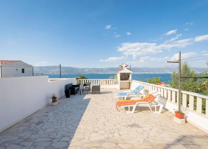 公寓 In Arbanija Mit Meerblick, Balkon, Klimaanlage, W-lan 5137-2